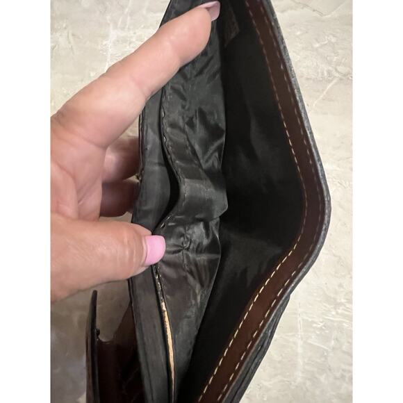 Patricia Nash Reiti Brown Tooled Leather Bifold Wallet - Picture 10 of 13